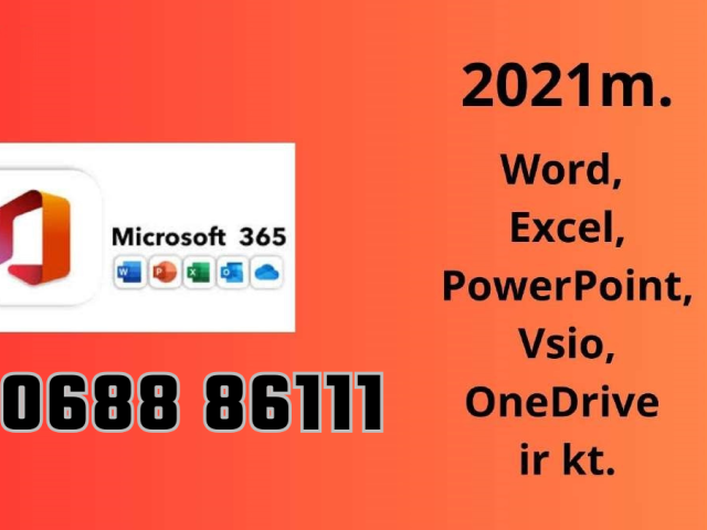 Office 365 įrašymas – instaliavimas Vilniuje