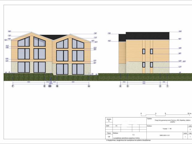 PARDUODAMAS SKLYPAS SU 4 BUTŲ NAMO PROJEKTU KLAIPĖDOJE, RAMIOJE VIETOJE PRIE DANĖS UPĖS