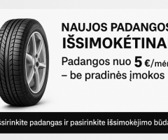 Naujos padangos internetu pigiau - PadangosTAU.lt