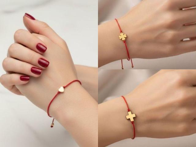 Sėkmės apyrankės su raudonu siūlu nuo 1,80