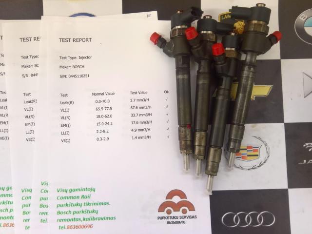 Kuro purkštukai Volvo – C30, C70, S40, S60, S80, V50, V70, XC70, XC90. 0445110251
