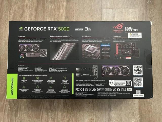 ASUS ROG Astral GeForce RTX 5090 32GB didmeninė prekyba