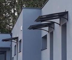 STOGELIŲ gamyba ir montavimas virš DURŲ, BALKONŲ, GARAŽŲ, TERASŲ