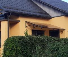 STOGELIŲ gamyba ir montavimas virš DURŲ, BALKONŲ, GARAŽŲ, TERASŲ