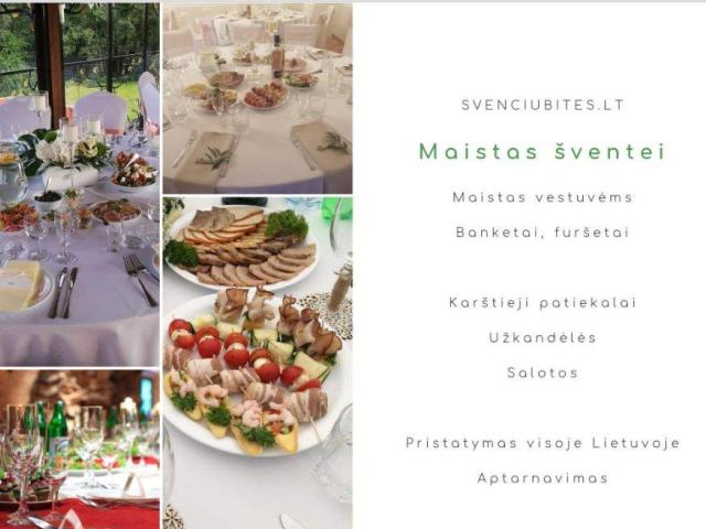 Banketai furšetai vestuvėsR maistas šventei