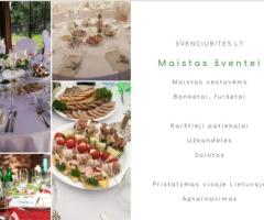 Banketai furšetai vestuvėsR maistas šventei