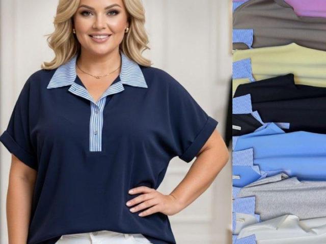 Oversize tipo marškinėliai - palaidinė apkūnioms