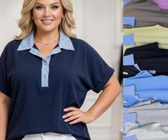 Oversize tipo marškinėliai - palaidinė apkūnioms