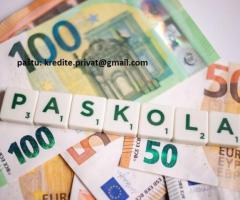 Greita paskola nuo 1 000 € iki 500 000 000 € per 24 valandas.