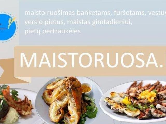 Maisto ruošimas pobūviams. Maistas banketams, furšetams, vestuvėms