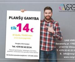Planšetų gamyba ir spausdinimas! 24/7  VILNIUS