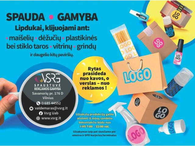 Spaudos ir Reklamos gamyba Lietuvoje VSRG.lt