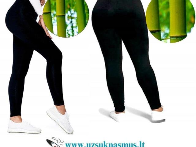 Bambukinės tamprės ilgos, 3/4 ir 7/8 ilgio tamprės (S–5/6XL)