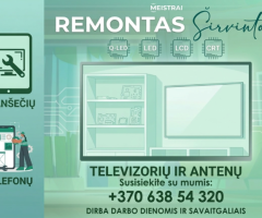 Televizorių ir kitos video technikos remontas Širvintose, Ukmergėje