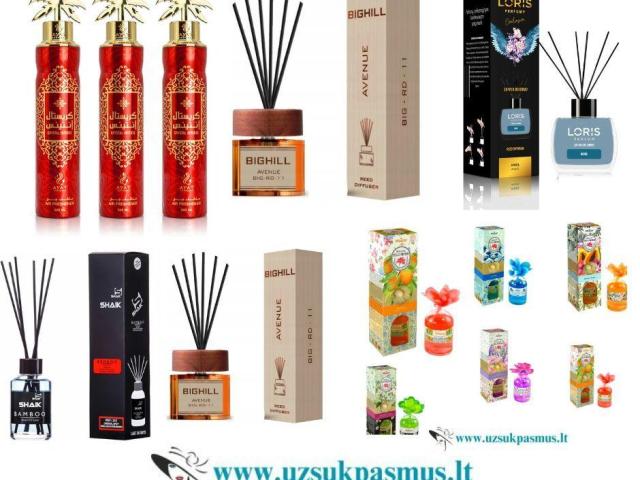 Namų kvapai: Sorvella, Bighil, Loris,den Silva, Oxyd, Live in Lofe ir kt.