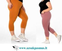 Spalvotos bambukinės tamprės moterims