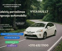Keleivių pervežimo paslaugos lengvuoju automobiliu 24/7