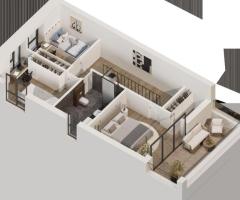 Dvibutis namas su nuosavu tvenkiniu Raudondvaryje