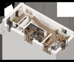 Dvibutis namas su nuosavu tvenkiniu Raudondvaryje