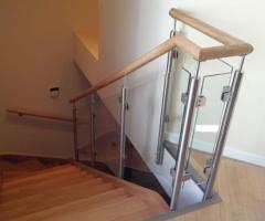 Laiptų, Balkonų Turėklai, Stikliniai Stogeliai