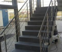 Laiptų, Balkonų Turėklai, Stikliniai Stogeliai